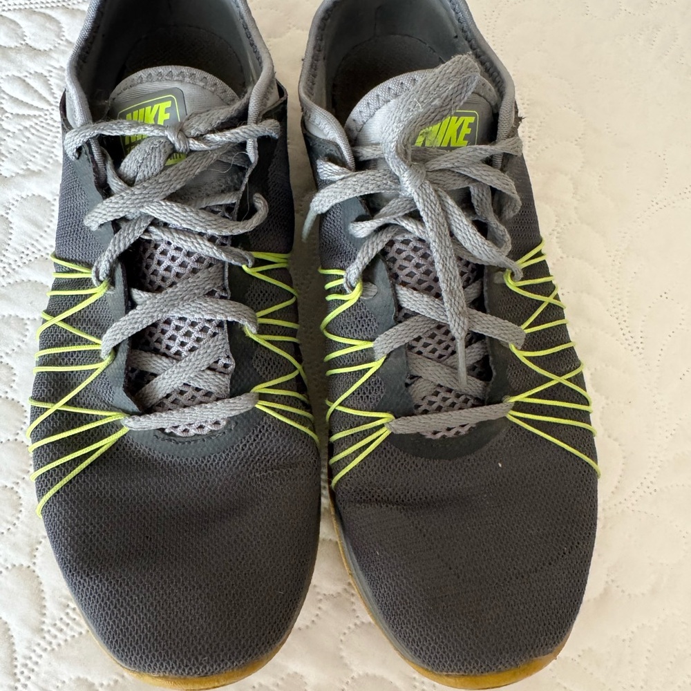 Nike womens Charcoal and Lime Athletic Shoes